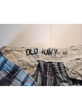Old Navy Men's Plaid Cargo Shorts Size 40